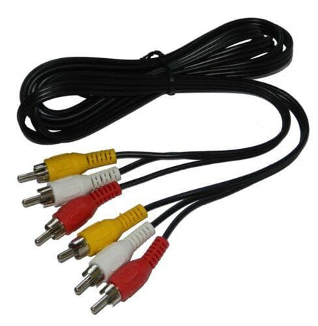 SANSAI 3RCA Plugs to 3RCA Plugs RCA Lead 3.0M 3RCA-3.0M - Double Bay Hardware