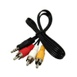 SANSAI 4 Pole 3.5mm Plug to 3RCA Plugs A/V Lead 1.5M CK-9103 - Double Bay Hardware