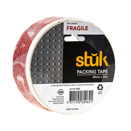 stuk Fragile Packing Tape 48mmX50m 60962