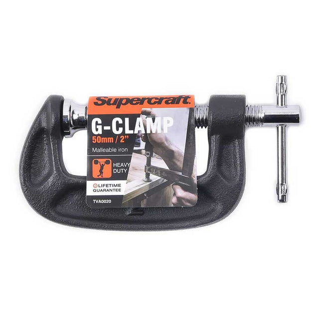 SUPERCRAFT G Clamp 50mm TVA0020 - Double Bay Hardware