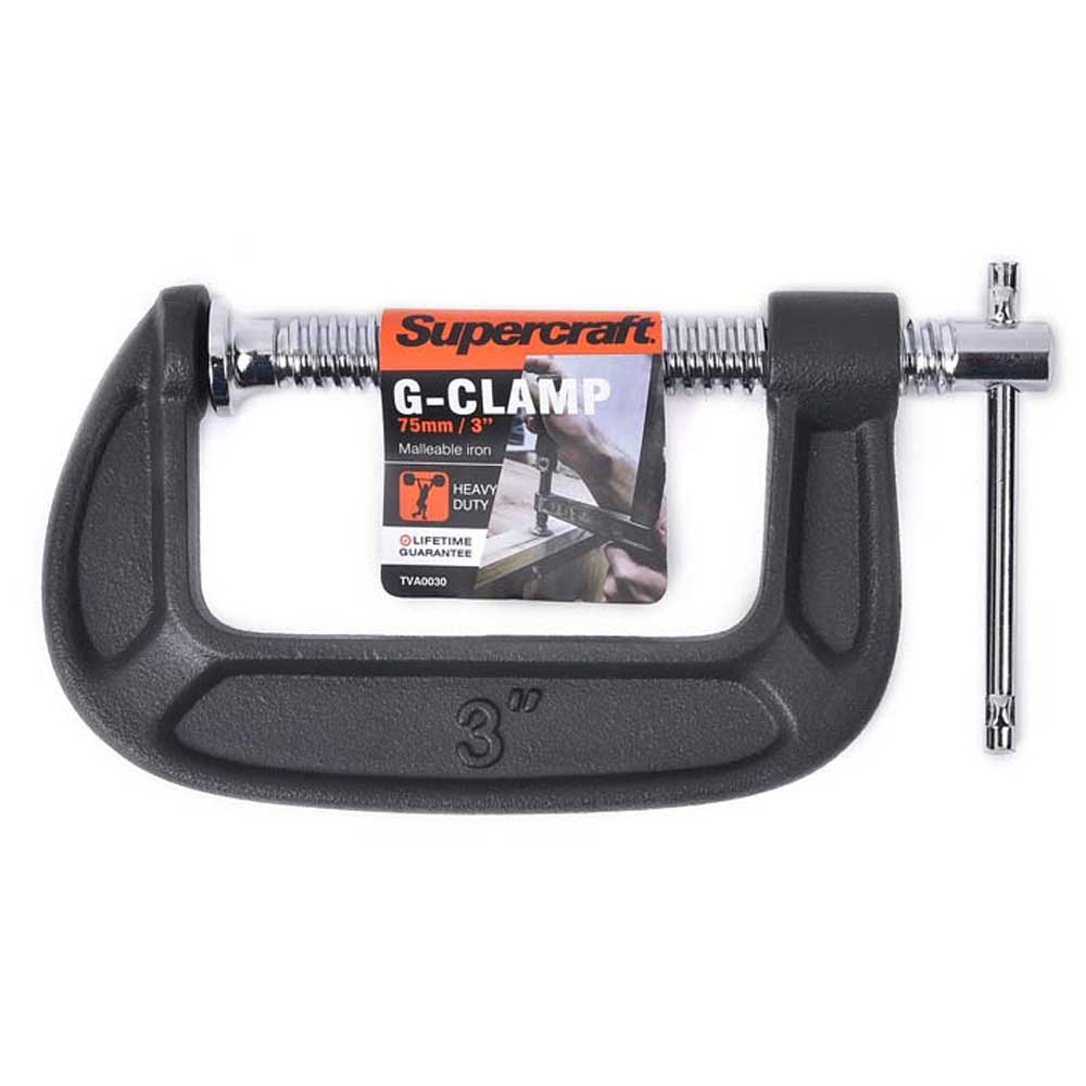 SUPERCRAFT G Clamp 75mm TVA0030 - Double Bay Hardware