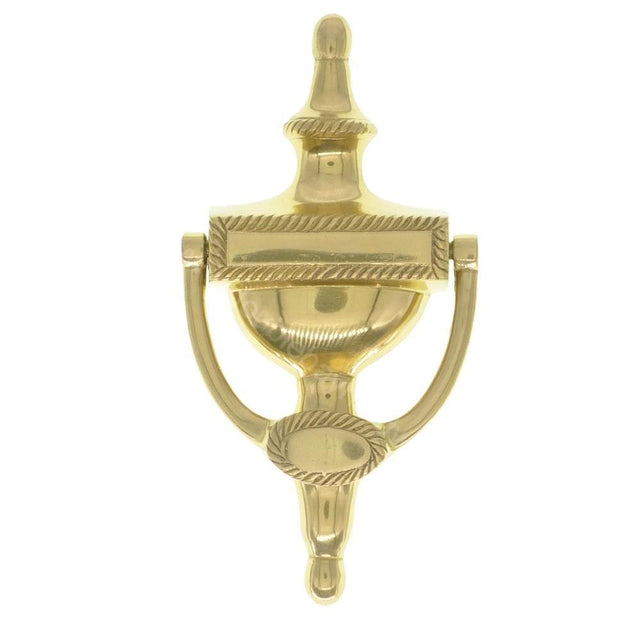 Superior Polished Brass Georgian Knocker 165mm 3184 - Double Bay Hardware