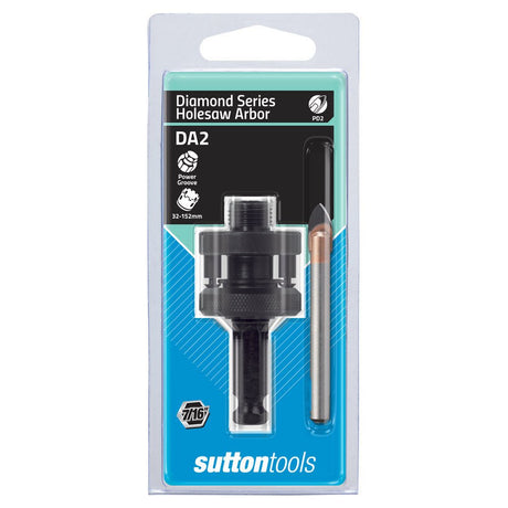 suttontools Diamond Holesaw Arbor DA2 32-152mm H115DA02 - Double Bay Hardware