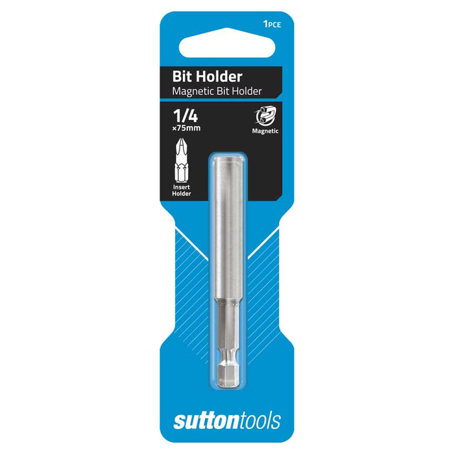 suttontools Magnetic Bit Holder 1/4x75mm S1280675 - Double Bay Hardware