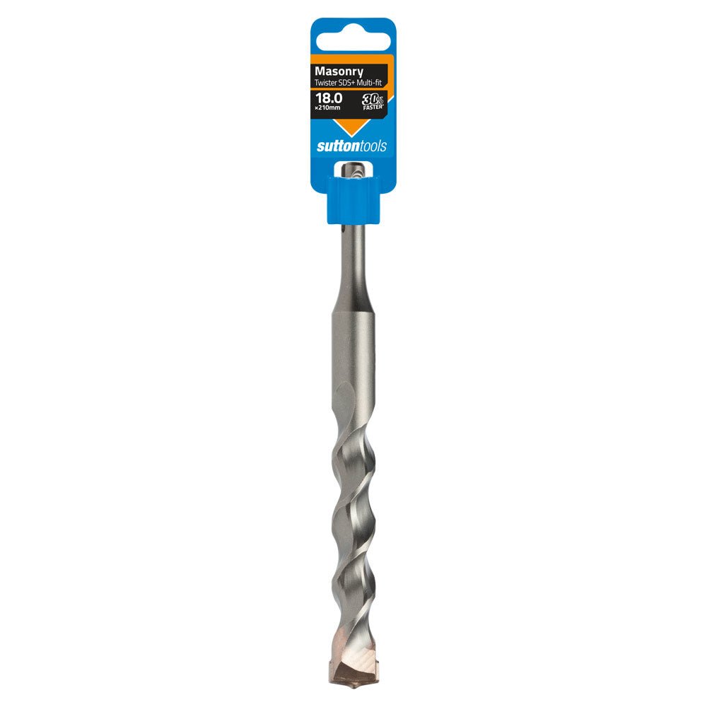 suttontools Masonry SDS Plus Drill Bit 18x210mm D6141800 - Double Bay Hardware