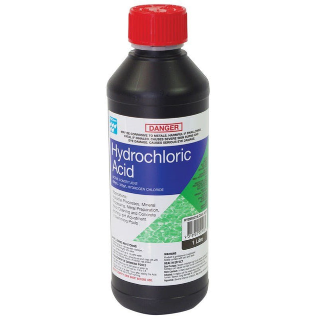 TelChem Hydrochloric Acid 1L 50040001H - Double Bay Hardware