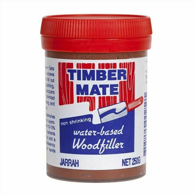 Timber Mate Water-based Wood Filler 250g JARRAH TJ25 - Double Bay Hardware