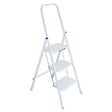 WERNER 3 Step Steel Ladder White 100kg Domestic S123W-4AZ - Double Bay Hardware