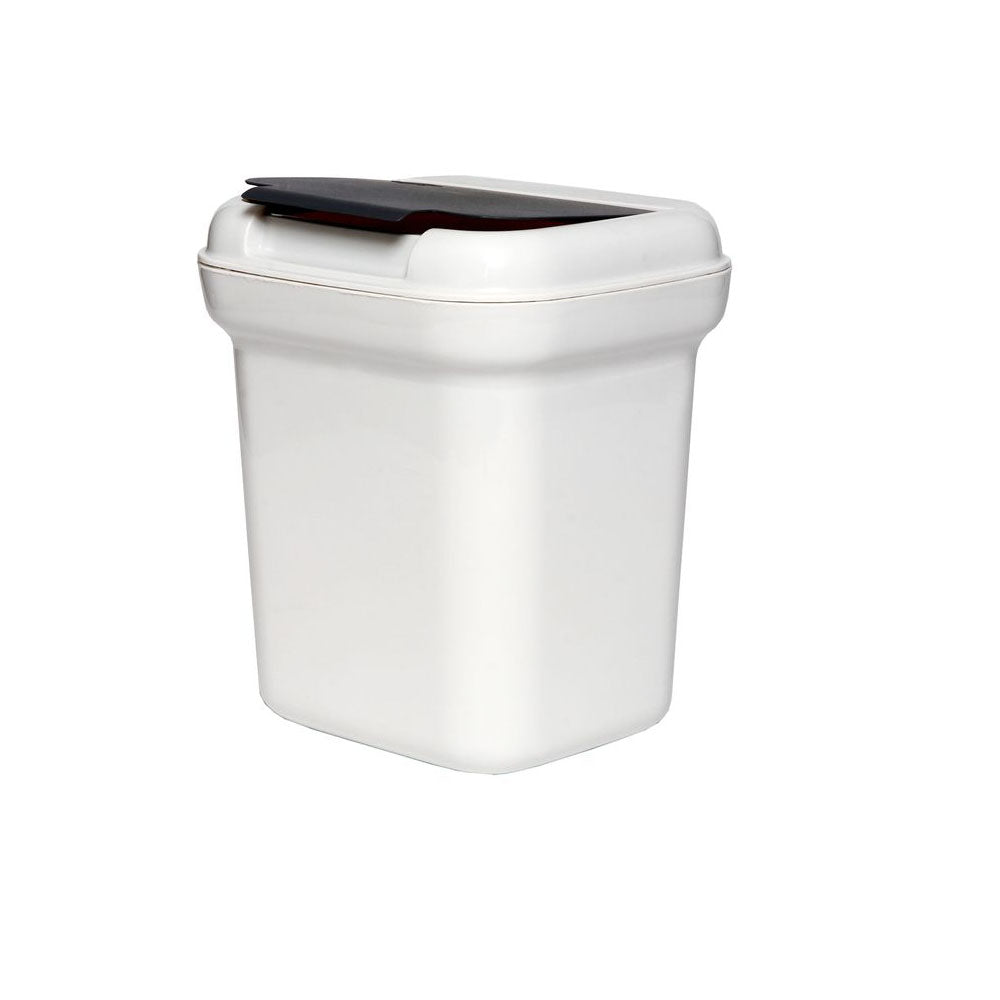 Willow Flip Top Tidy Bin 7L White 3507 - Double Bay Hardware