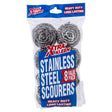 XTRA KLEEN Stainless Steel Scourer 8pk 235339 - Double Bay Hardware